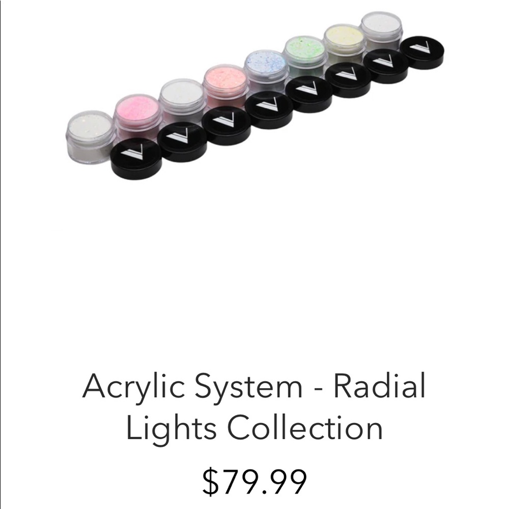 Valentino Acrylics- radial lights set